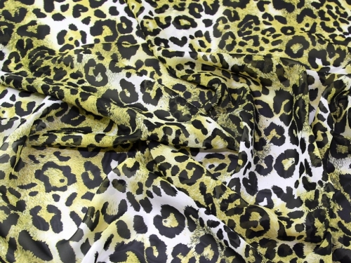 Deadstock Sheer Chiffon Fabric Citrus Green
