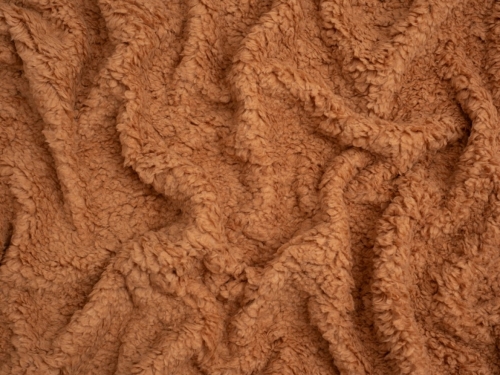 Minerva Core Range Super Soft Shearling Fleece Fur Fabric Ginger