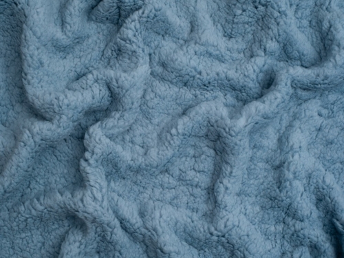 Minerva Core Range Super Soft Shearling Fleece Fur Fabric Blue