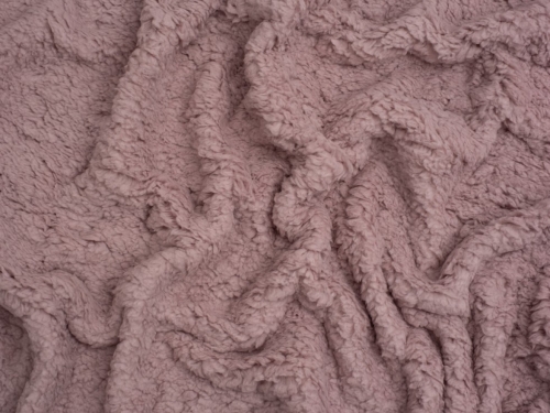 Minerva Core Range Super Soft Shearling Fleece Fur Fabric Dusky Pink