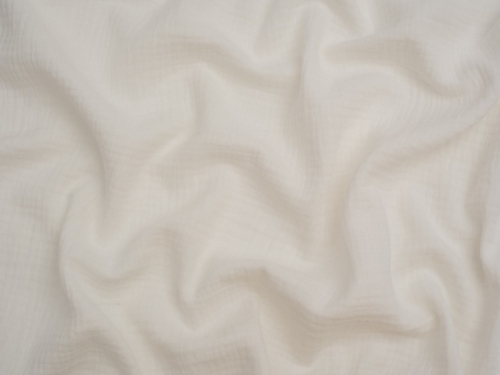 Minerva Core Range Cotton Double Gauze Fabric Warm Ivory
