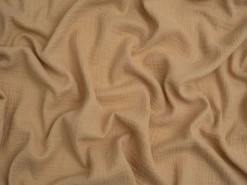Minerva Core Range Cotton Double Gauze Fabric Pecan