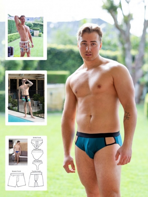 Booby Traps Paper Sewing Pattern 4 The Boys Briefs