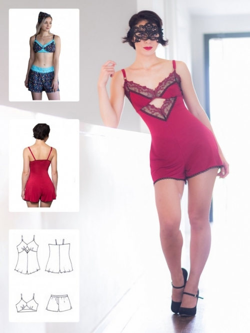 Booby Traps Paper Sewing Pattern Georgia Lingerie & Sleepwear