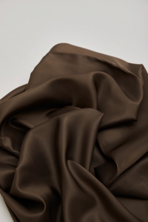 Mind The MAKER Viscose Plain Lining Fabric Dark Brown