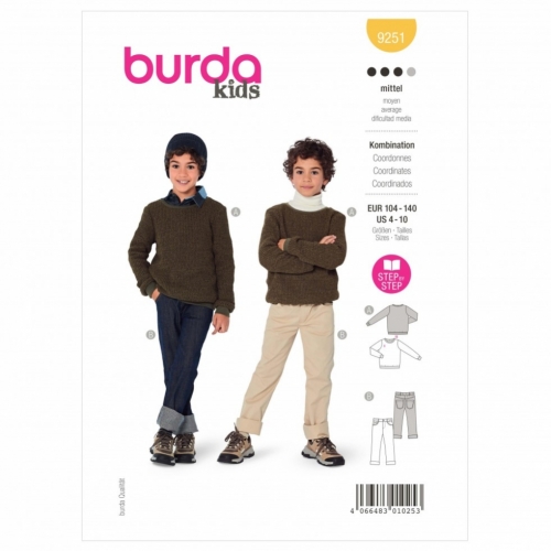 Burda Paper Sewing Pattern 9251