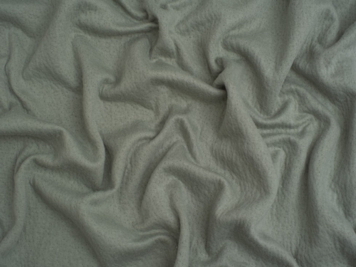 Double Layer Cotton Sweater Knit Stretch Fabric Green