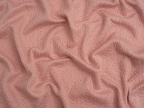 Double Layer Cotton Sweater Knit Stretch Fabric Rose