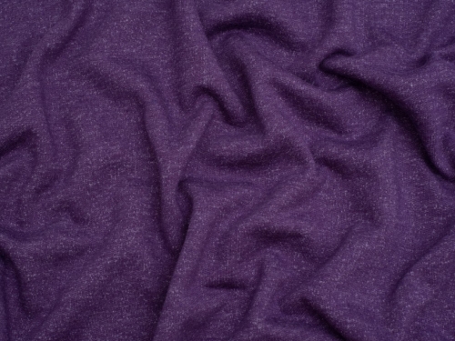 Fleece Back Sweatshirt Stretch Knit Fabric Purple Sage
