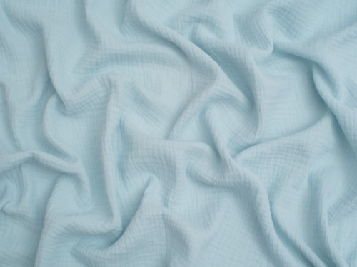 Minerva Core Range Cotton Double Gauze Fabric Light Sky Blue