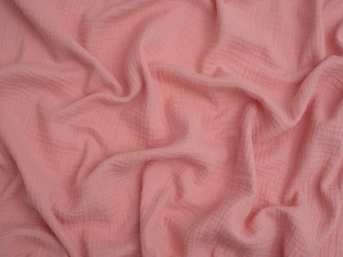 Minerva Core Range Cotton Double Gauze Fabric Rose Pink
