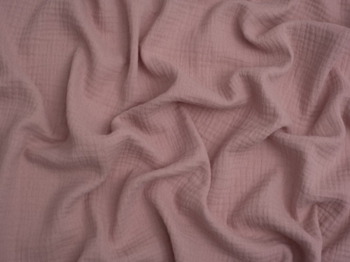 Minerva Core Range Cotton Double Gauze Fabric Dusty Pink