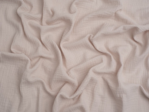 Minerva Core Range Cotton Double Gauze Fabric Almond