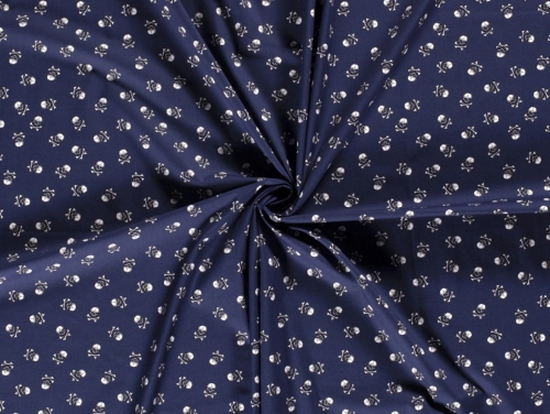 100% Cotton Poplin Fabric Navy