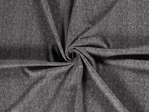 Brushed Textured Stretch Knit Fabric Grey