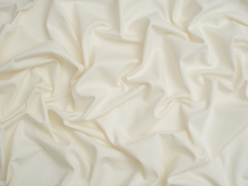 Minerva Core Range Organic Cotton Jersey Stretch Knit Fabric Ivory
