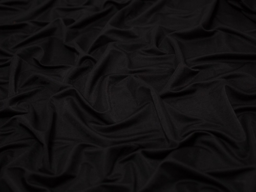 Minerva Core Range Rayon Nylon Jersey Stretch Knit Fabric Black