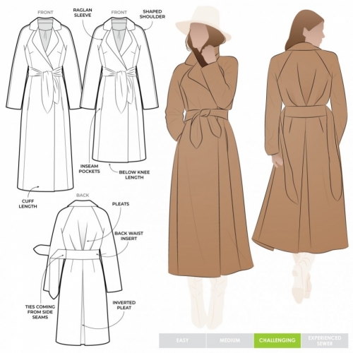 Style Arc Paper Sewing Pattern Ormond Coat