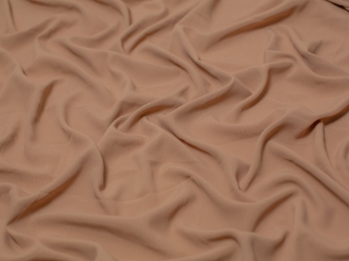 Minerva Core Range Polyester Morrocaine Crepe Fabric Camel