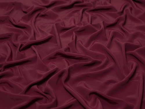Minerva Core Range Polyester Morrocaine Crepe Fabric Wine