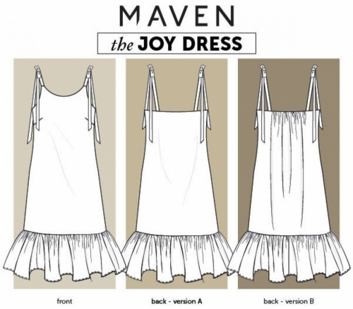 Maven Patterns Paper Sewing Pattern Joy Dress