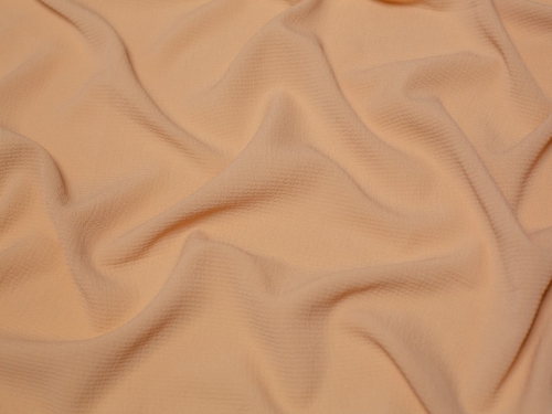 Minerva Core Range Pebble Textured Stretch Woven Crepe Fabric Camel