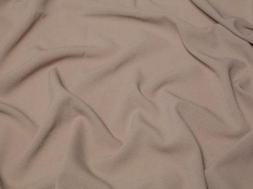 Minerva Core Range Pebble Textured Stretch Woven Crepe Fabric Stone