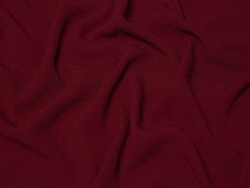 Deadstock Textured Stretch Woven Crepe Fabric Wine