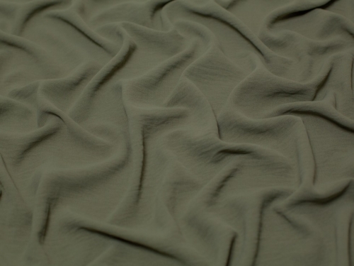 Minerva Core Range Ocean Washed Stretch Woven Crepe Fabric Khaki