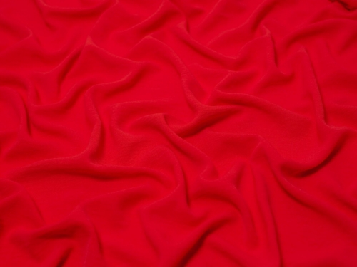 Minerva Core Range Ocean Washed Stretch Woven Crepe Fabric Red