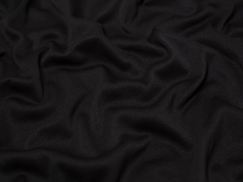 Minerva Core Range Polyester Fleece Back Sweatshirt Stretch Knit Fabric Black