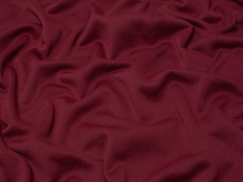 Minerva Core Range Polyester Fleece Back Sweatshirt Stretch Knit Fabric Wine