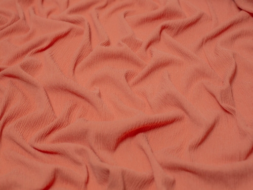 Minerva Core Range Tree Bark Textured Stretch Woven Crepe Fabric Light Rust
