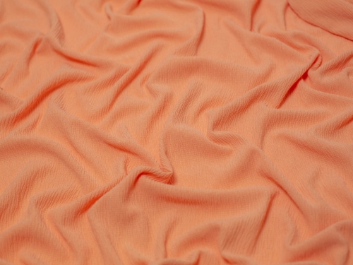 Minerva Core Range Tree Bark Textured Stretch Woven Crepe Fabric Peach
