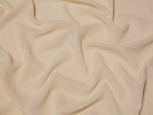 Minerva Core Range Pebble Textured Stretch Woven Crepe Fabric Beige
