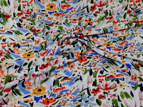 Minerva Exclusive Fragrant Field Viscose Challis POD Fabric