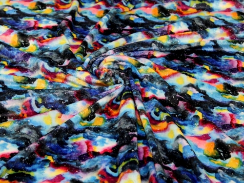 Plush Cuddle Fleece Fabric Multicoloured
