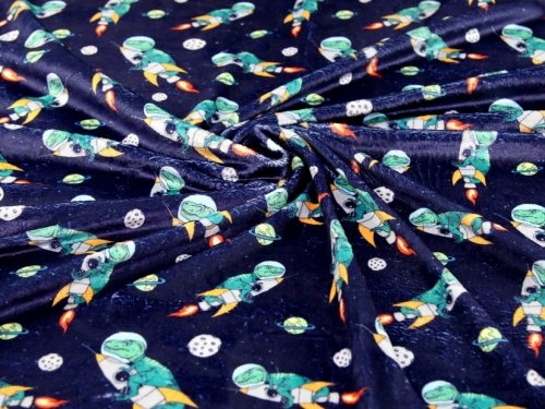 Plush Cuddle Fleece Fabric Navy Blue