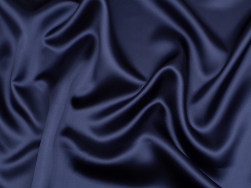 Luxury Viscose Satin Fabric Light Navy