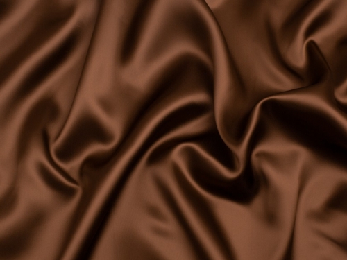 Luxury Viscose Satin Fabric Chestnut