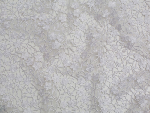Minerva Core Range Heavy Guipure Lace Fabric White