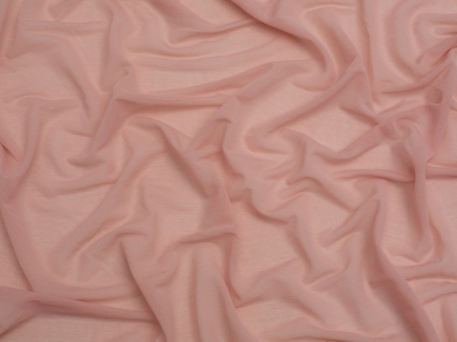Minerva Core Range Sheer Chiffon Stretch Knit Mesh Fabric Blush