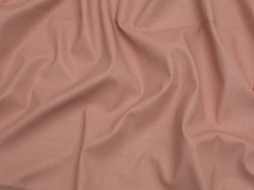 Minerva Core Range Aligator Faux Leather Fabric Dusky Pink