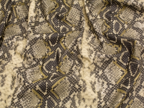 Minerva Core Range Python Faux Leather Fabric Grey