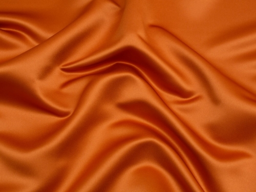 Minerva Core Range Classique Duchess Satin Fabric Burnt Orange