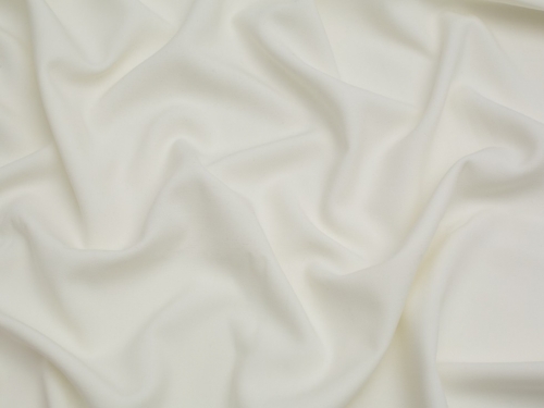 Minerva Core Range Heavy Poly Viscose Stretch Woven Suiting Fabric Ivory