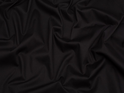 Minerva Core Range BCI Stretch Woven Cotton Poplin Fabric Black