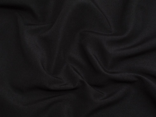 Water Resistant Polyester Suiting Fabric Black