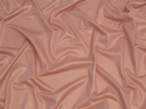 Minerva Core Range Lurex Sparkle ITY Silky Stretch Knit Fabric Dusty Pink & Gold