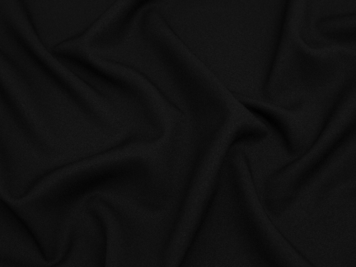Minerva Core Range Recycled Polyester Suiting Fabric Black